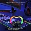 Night Light Bluetooth Speaker, Wireless Charging Speaker, Best Birthday Ideas for Teenagers, Applicable for Bedroom-Black