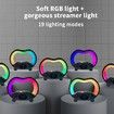 Night Light Bluetooth Speaker, Wireless Charging Speaker, Best Birthday Ideas for Teenagers, Applicable for Bedroom-Black