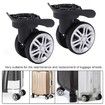1 Pair Luggage Suitcase Wheels,Trunk Wheels,Luggage Wheel Spare Part Universal Wheel Replacement Luggage Suitcase Wheels,Mute Double Row Wheels