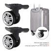 1 Pair Luggage Suitcase Wheels,Trunk Wheels,Luggage Wheel Spare Part Universal Wheel Replacement Luggage Suitcase Wheels,Mute Double Row Wheels