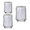 Clear PVC Luggage Cover Protectors,Transparent Waterproof Suitcase Sleeve for 20In+24In+28In Wheeled Suitcases (3PCS)