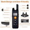 Dog Shock Collar for 10 to 110lbs, Waterproof Rechargeable Electric Dog Training Collar with Remote for Small Medium Large Dogs