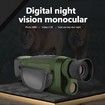 Night Vision Monocular with 8X Zoom 2500mAh Rechargeable Battery, Digital Infrared Monoculars for 100% Darkness, for Travel, Camping, Hunting and Outdoor Activities