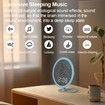 White Noise Machine with Bluetooth,39 Soothing Sounds LED Night Light and Clock Display for Sleeping,Sleep Sound Machine for Office,Insomniacs