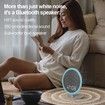 White Noise Machine with Bluetooth,39 Soothing Sounds LED Night Light and Clock Display for Sleeping,Sleep Sound Machine for Office,Insomniacs