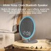 White Noise Machine with Bluetooth,39 Soothing Sounds LED Night Light and Clock Display for Sleeping,Sleep Sound Machine for Office,Insomniacs