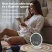 White Noise Machine with Bluetooth,39 Soothing Sounds LED Night Light and Clock Display for Sleeping,Sleep Sound Machine for Office,Insomniacs