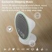 White Noise Machine with Bluetooth,39 Soothing Sounds LED Night Light and Clock Display for Sleeping,Sleep Sound Machine for Office,Insomniacs