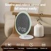 White Noise Machine with Bluetooth,39 Soothing Sounds LED Night Light and Clock Display for Sleeping,Sleep Sound Machine for Office,Insomniacs