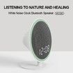 White Noise Machine with Bluetooth,39 Soothing Sounds LED Night Light and Clock Display for Sleeping,Sleep Sound Machine for Office,Insomniacs