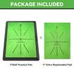 Golf Hitting Mat,Golf Training Mat for Swing Path Feedback/Detection Batting,Extra Replaceable Golf Practice Mat 16Inx12In,Golf Gifts for Men Women