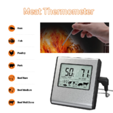 Digital Meat Thermometer LCD Display Pastry Grill BBQ Oven Cooking Tool