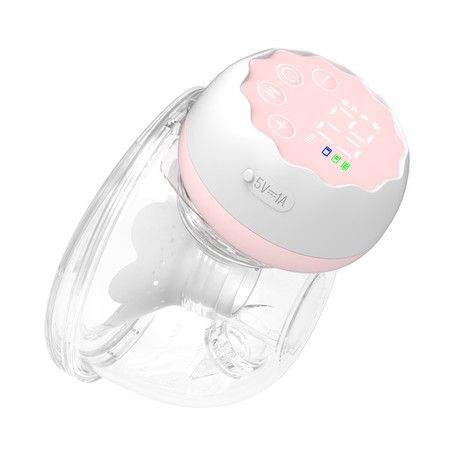 Wearable Breast Pump,Electric Hands Free Breast Pump with 4 Modes, LCD Display, 1 Pack