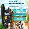Dog Shock Collar for 2 Dogs,Dog Training Collar with Remote,Rechargeable E Collar Waterproof Collars with Unique Shock Lock Keypad for Large Medium Small Dogs All Breeds