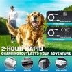 Dog Shock Collar for 2 Dogs,Dog Training Collar with Remote,Rechargeable E Collar Waterproof Collars with Unique Shock Lock Keypad for Large Medium Small Dogs All Breeds