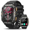 Smart Watches for Men (Answer/Make Calls),2.02In Fitness Smart Watch for Android and iPhone,Waterproof Fitness Tracker (Black)