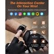 Smart Watches for Men (Answer/Make Calls),2.02In Fitness Smart Watch for Android and iPhone,Waterproof Fitness Tracker (Black)