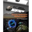 Smart Watches for Men (Answer/Make Calls),2.02In Fitness Smart Watch for Android and iPhone,Waterproof Fitness Tracker (Black)