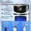 Portable Air Fan 3in1 Cooler Humidifier Evaporative Air Cooler Small Room Dorm Bedroom Camping Office