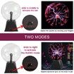 Magic Plasma Ball Lamp 5INCH Touch & Sound Sensitive Interactive USB Powered Plasma Lamp Nebula Sphere Globe
