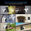 Wireless Security Camera*4 Home CCTV House Indoor Outdoor WiFi Surveillance System Waterproof with Solar Panel Battery
