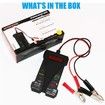 12V Digital Car Battery Tester Voltmeter and Charging System Analyzer with LCD Display and LED Indication