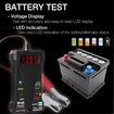 12V Digital Car Battery Tester Voltmeter and Charging System Analyzer with LCD Display and LED Indication