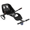 Hover Go Kart Seat 2 Person Hoverboard Attachment Adjustable Self Balance Ride On Sit Down Off Road Riding Stand Holder Black for Kids Adults