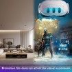 Camera Lens Protector for Oculus Meta Quest 3 Accessories,Thin 9H Tempered Glass,Alloy Frame,Anti-Scratch,Camera Screen Protector Cover,Black