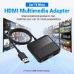 Car TV Stick Converter with HDMI Input,Cast Video/Game/Wired CarPlay/Android Auto to Car, Plug and Play, Most Stream Devices and Wired CarPlay Cars