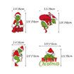 Grinch Christmas Tree Hanging Ornaments Decoration Set of 32 Tree Decorations,Indoor Outdoor Christmas Tree Decor