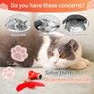 Interactive Cat Toys, Rechargeable Automatic Cat Toy with Feather and Bell for Indoor Cats Fast Rolls on Thin Carpet, Enters Sleep Mode after 5 Minutes, Motion Activated Cat Toy