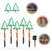 5-in-1 Solar Christmas Tree Light Garden Stake Lights For Patio,Yard,Garden,Walkway,Lawn And Other Outdoor Christmas Decoration