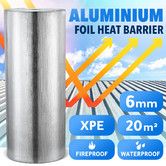 Foil Heat Barrier Shield Reflective Air Roof Wall Floor Attic Loft Cell Insulation Rolls Ceiling Window Aluminium 6mm XPE 20sq m