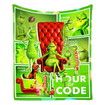 Christmas Grinch Blanket Flannel Throw 150*200cm Colorful Holiday Decor for Halloween,Thanksgiving,Christmas Decorations! For Sofa or Bed