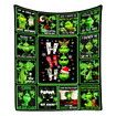 Christmas Grinch Blanket Flannel Throw 150*200cm Colorful Holiday Decor for Halloween,Thanksgiving,Christmas Decorations! For Sofa or Bed