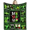 Christmas Grinch Blanket Flannel Throw 150*200cm Colorful Holiday Decor for Halloween,Thanksgiving,Christmas Decorations! For Sofa or Bed