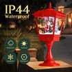 Christmas Led Street Light Snowing Post Xmas Decoration Ornaments Lantern Music Table Lamp Indoor Outdoor Path Garden Main Gate Pole Pillar