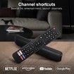 Universal Remote for All Hisense TV Remote, Replacement Control EN2A27 for Hisense Smart TV Remote, with Netflix, Prime Video, YouTube, Google Play Buttons