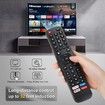 Universal Remote for All Hisense TV Remote, Replacement Control EN2A27 for Hisense Smart TV Remote, with Netflix, Prime Video, YouTube, Google Play Buttons