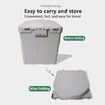 Portable Toilet for Camping, Portable Potty for Men Women, Porta Potty Travel Toilet Commode Bucket Toilet for Camping, Car, Travel, Outdoor, Hiking, Backpack, Trips, Tent, Boat, Beach, Traffic Jam, Home, White