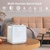 Alarm Clock Night Lights for Bedrooms, 6 Scenes and White Noise Sync, Dual Alarms and Snooze, for Heavy Sleepers, Gifts for Kids Teens