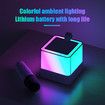 Mini Karaoke Machine, Bluetooth Portable Karaoke With 2pcs Wireless Microphones, Karaoke Machine For Kids with Bass Dazzling Lights
