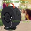 Electric Bubble Machine for Kid Automatic Bubble Blower Rechargeable 360 Degree Auto Rotatable Portable Bubble Maker Toy-Black