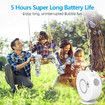 Electric Bubble Machine for Kid Automatic Bubble Blower Rechargeable 360 Degree Auto Rotatable Portable Bubble Maker Toy-White