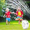 Electric Bubble Machine for Kid Automatic Bubble Blower Rechargeable 360 Degree Auto Rotatable Portable Bubble Maker Toy-White