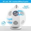 Electric Bubble Machine for Kid Automatic Bubble Blower Rechargeable 360 Degree Auto Rotatable Portable Bubble Maker Toy-White