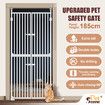 Retractable Safety Gate Pet Dog Cat Extra Tall Fence Enclosure Barrier Safe Guard Fencing for Doorway Stairs 190 to 250cm