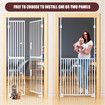 Retractable Safety Gate Pet Dog Cat Extra Tall Fence Enclosure Barrier Safe Guard Fencing for Doorway Stairs 190 to 250cm