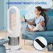 Tower Fan Heater Cooler 3in1 Electric Bladeless Oscillating Space Hot Cool Air HEPA Filter Purifier Remote Control Timer